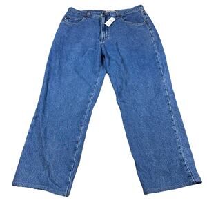 LL Bean Men Double L Flannel Lined Stonewashed Jeans Size 37x32 (29) Natural NWT